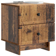 Set di 2 Comodini | Armadio da Notte | Mobiletto da notte Legno antico 43 x 34,5 x 47,5 cm
