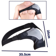 Trade Shop - Tutore Regolabile A Strappo Per Spalla Fascia Sostegno Correttiva Schiena Sport -