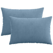 Federa 2 pcs HEERLEN Blu 40 x 60 cm corduroy 909217