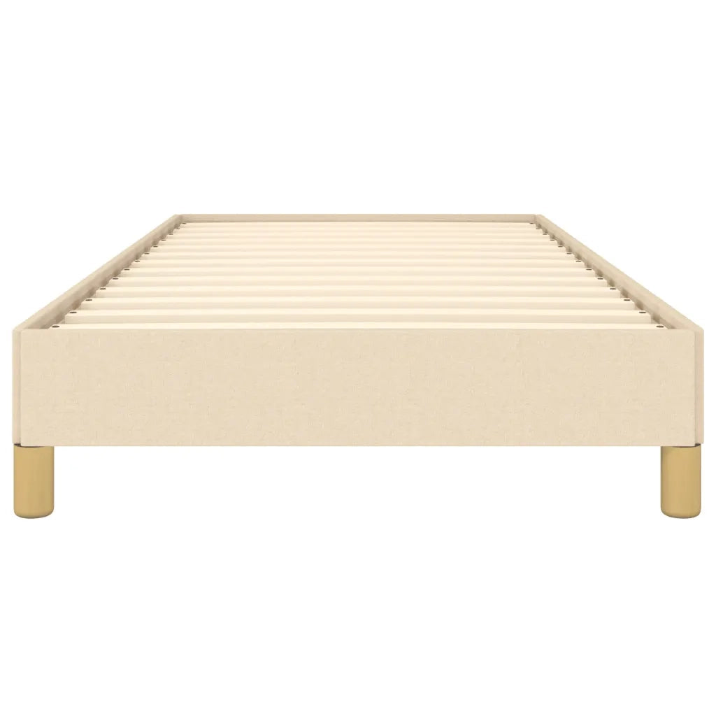 Letto singolo | Letto per adulti | Giroletto senza Materasso Crema 80x200 cm in Tessuto