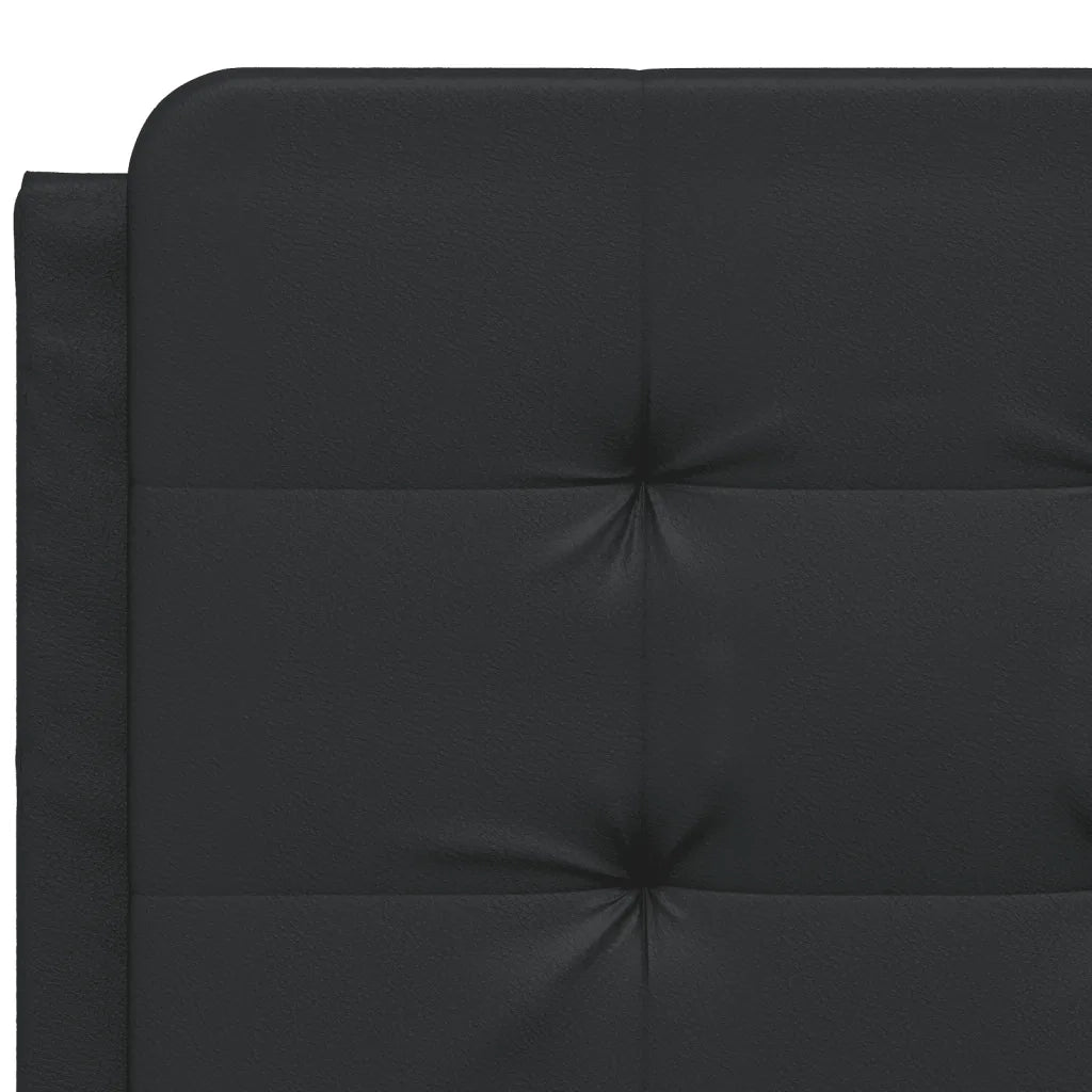 Giroletto senza Materasso Zadar Nero 140x200 cm in Similpelle