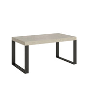 Tavolo Allungabile 160-264x90x77 cm Tecno Cashmere Gambe Antracite