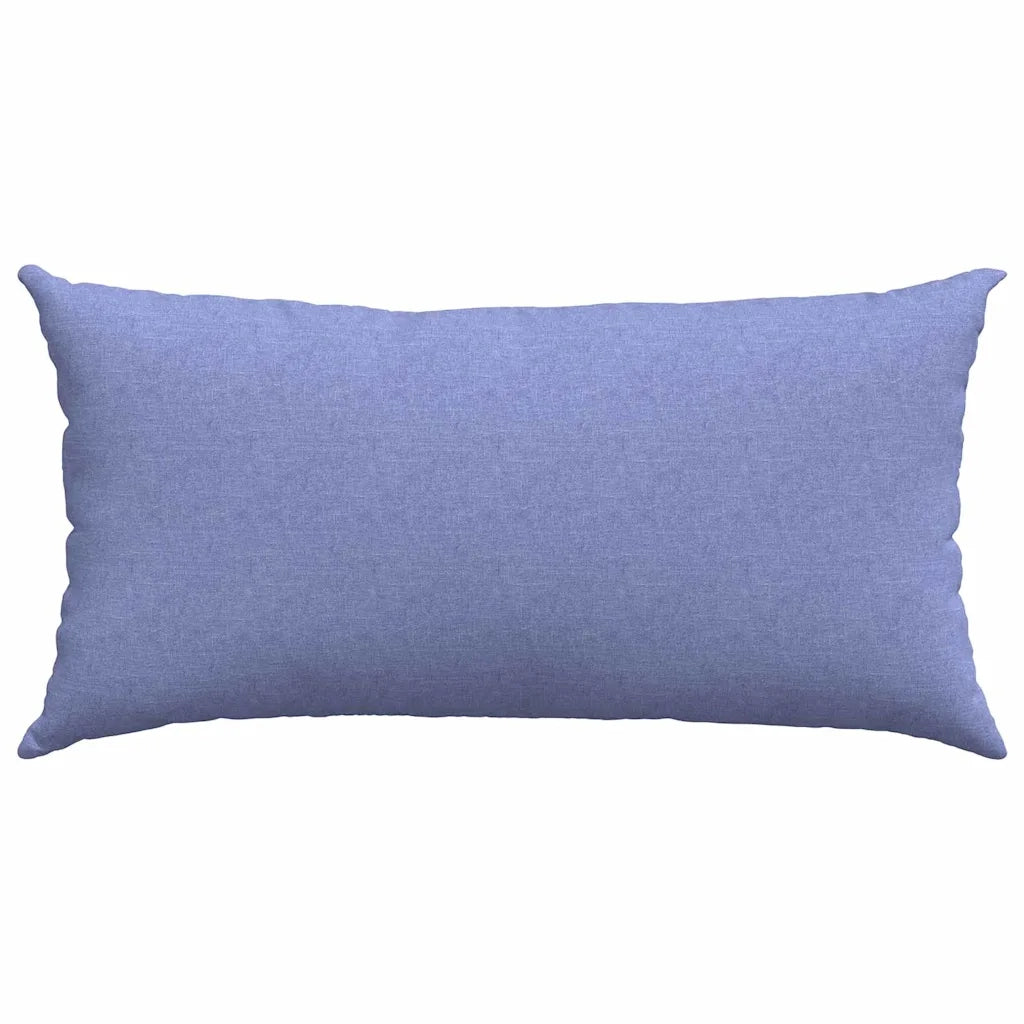 Cuscini da Divano 2 pz-Set di 2 Cuscini per Sofa Blu jeans 80 x 40 cm Tessuto