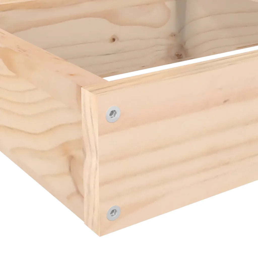 Fioriera angolare a 4 livelli per balcone o giardino 106 x 104,5 x 36 cm realizzata in legno massello di pino naturale 02_0048509