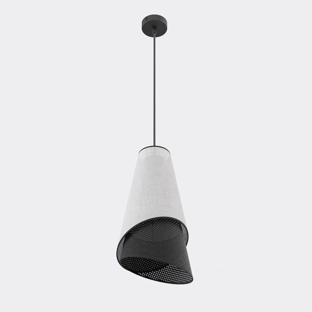Lampada sospesa MODA 1xE27 nero grigio Emibig