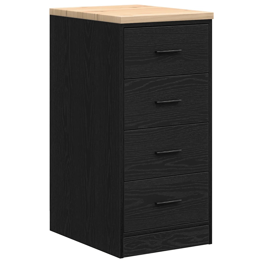 Armadi da Garage 2 pz Neri in Legno Multistrato 3328324