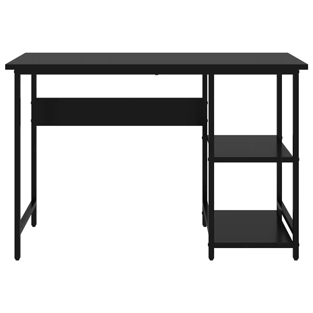 Scrivania | Tavolo da Ufficio per Computer Nera 105x50x72 cm in MDF e Metallo