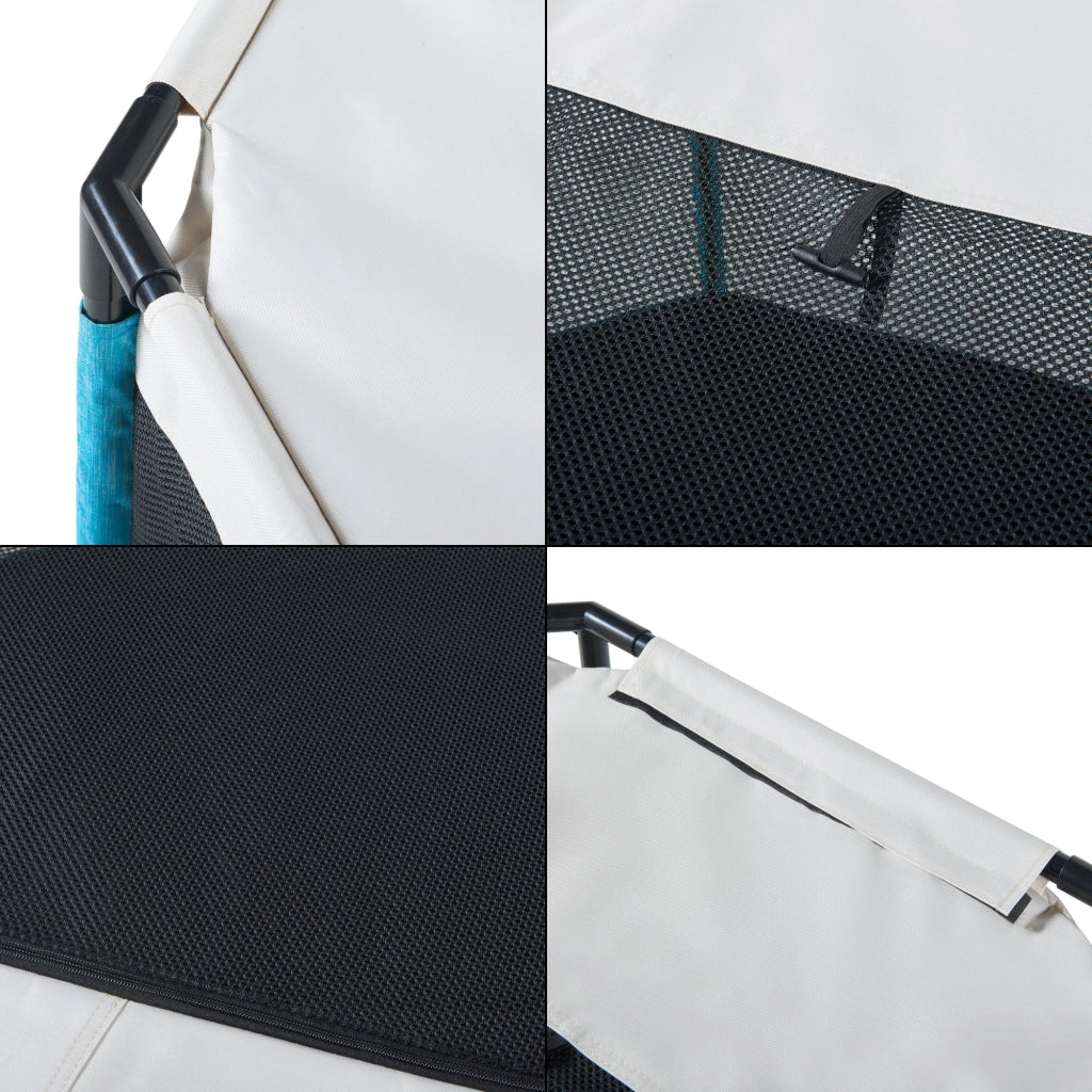 Box per cani 72 x 72 x 45 cm blu 03_0010234