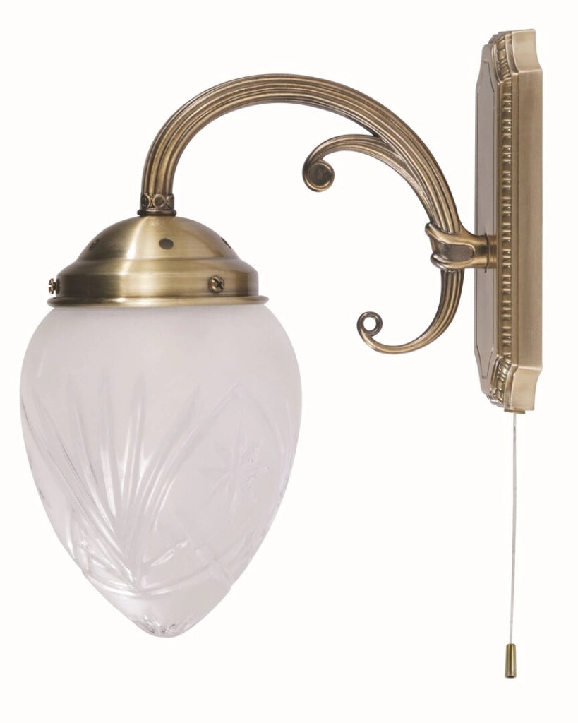 Applique classica con interruttore E14 bronzo Annabella Rabalux