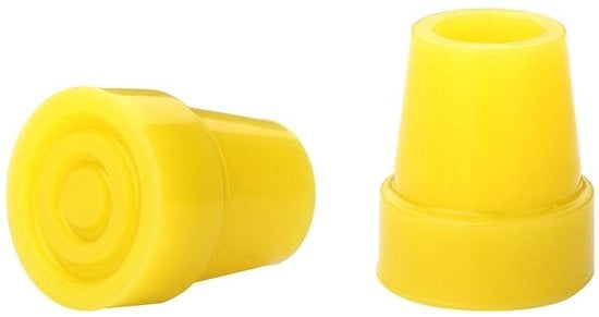 Protezioni in Gomma per Staffe da Rollatori - 19 mm (3/4 pollici) di Diametro - Antiscivolo - Rinforzate con Anello Metallico - Illuminabili nel Buio - Adatte per Staffe da Rollatori - Piedini per Staffe da Rollatori