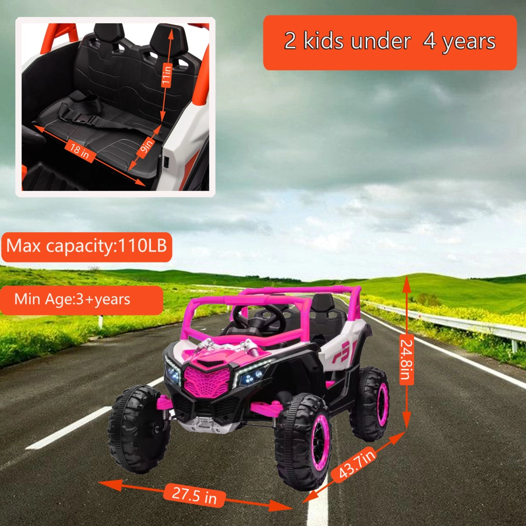 Auto elettrica per bambini ¨C Xylo ¨C 2 posti, telecomando, verde