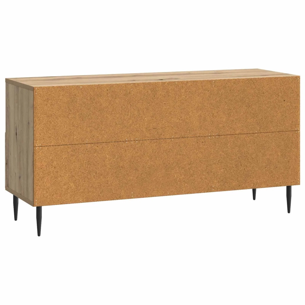 Mobile TV con cassetto-Credenza per TV Rovere Artigianale 102 x 34,5 x 50 cm 496465