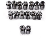 Collet Set 15 pezzi - Attrezzatura CNC - Precisione - Alta Elasticità - Confezione Protettiva - Per Macchine per Fresatura e Graveatura - Testa di Fresatura