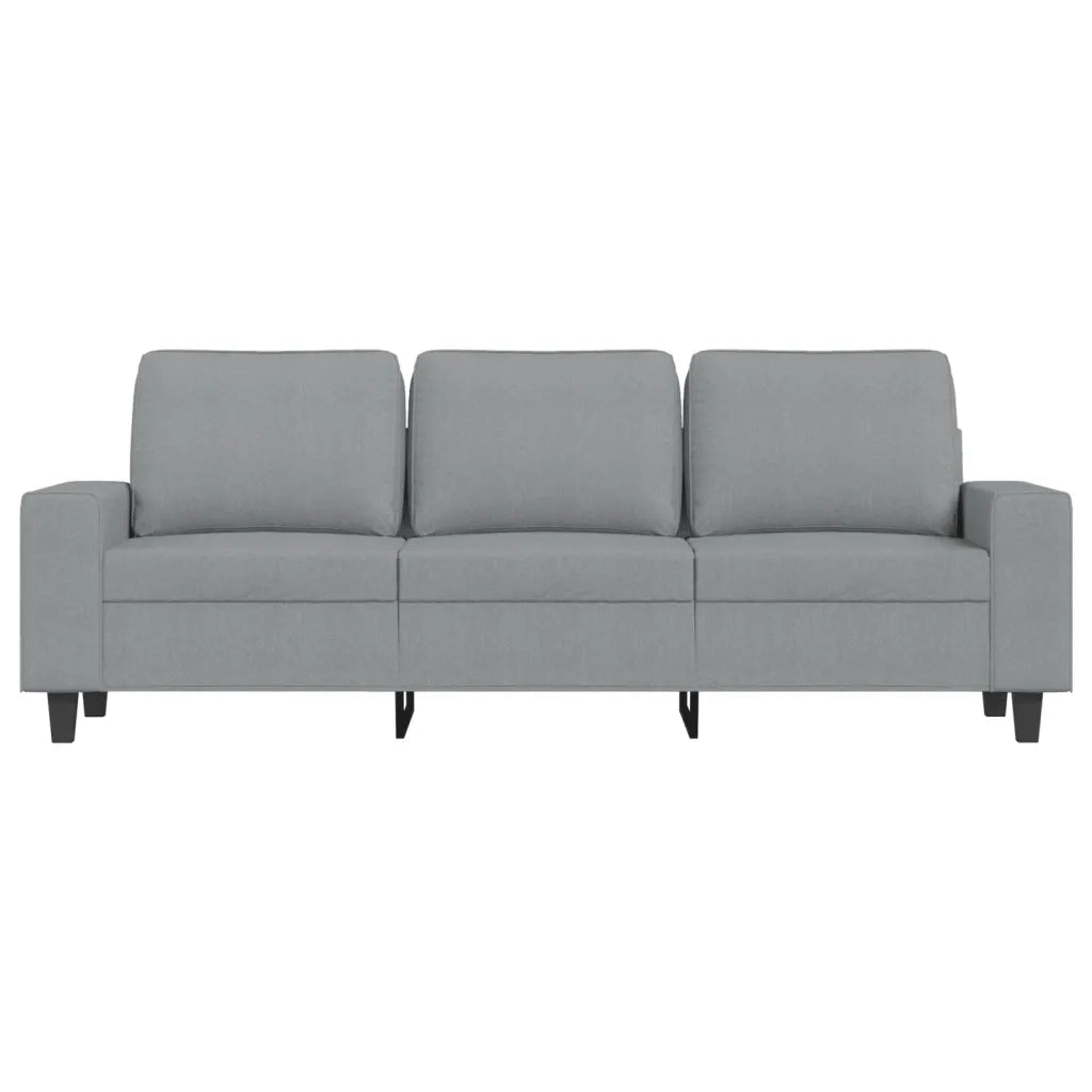 Divano a 3 Posti-Sofa 3 Posti Grigio Chiaro 180 cm in Tessuto 737143