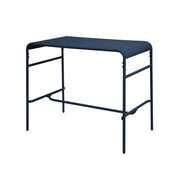 Tavolo alto da giardino bistrot in acciaio, 4 posti, 120cm, blu navy
