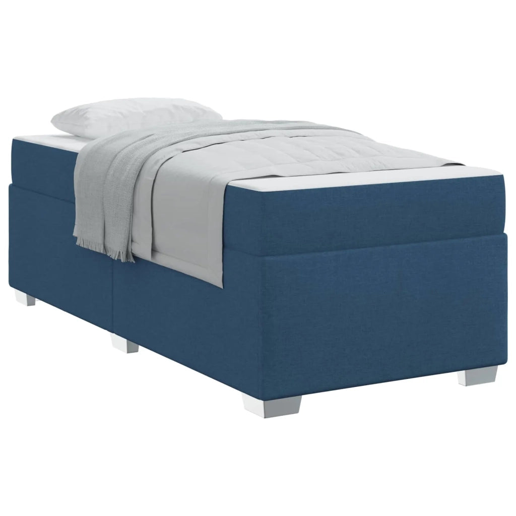 Struttura del letto con materasso Blu 80 x 200 cm Tessuto 3399151