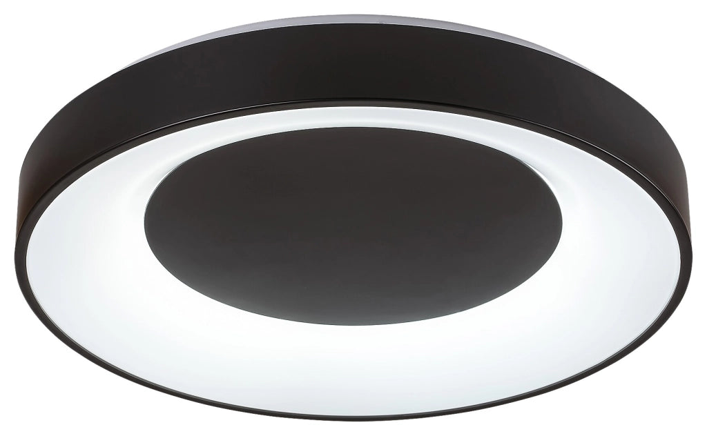 Plafoniera LED dimmerabile 48cm 38W nera Ceilo Rabalux