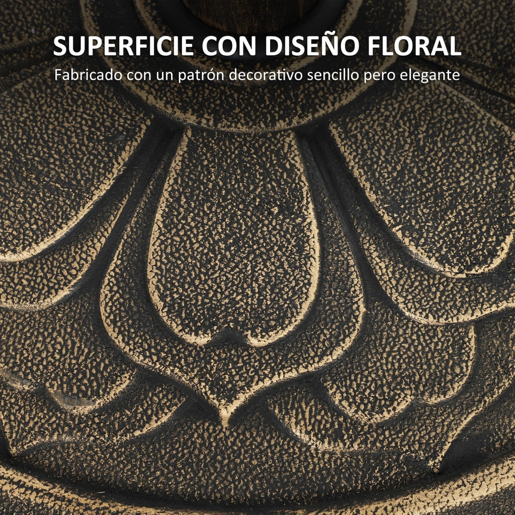 Base per ombrellone da giardino ¨C Minimal ¨C bronzo ?46x33 cm 12 kg