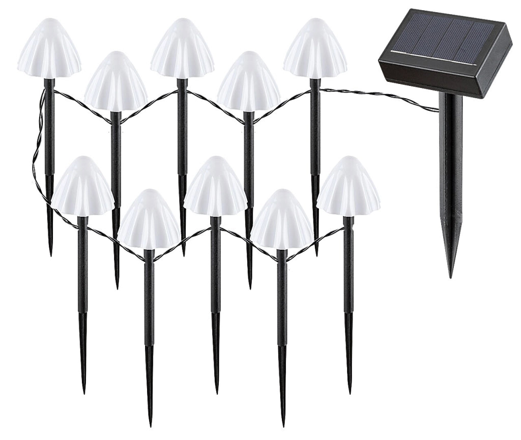 Set 10 lampade solari LED 2W da giardino Skadar Rabalux