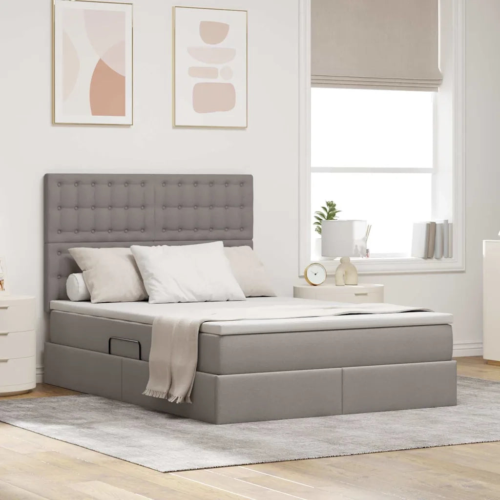Letto con contenitore e LED Talpa 140 x 200 cm Poliestere