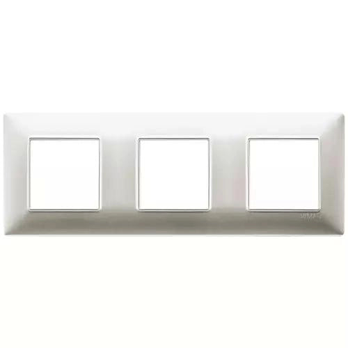 VIMAR PLANA - PLACCA 6M (2+2+2) INT71 NICHEL OPACO
