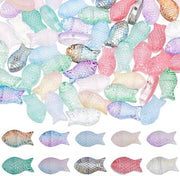 Viskralen 120 pezzi - Glas Kralen - 12 colori - 15x8x5mm - Creazione di gioielli - Apertura: 1mm - Disegno visivo dinamico - Gioiellikralen