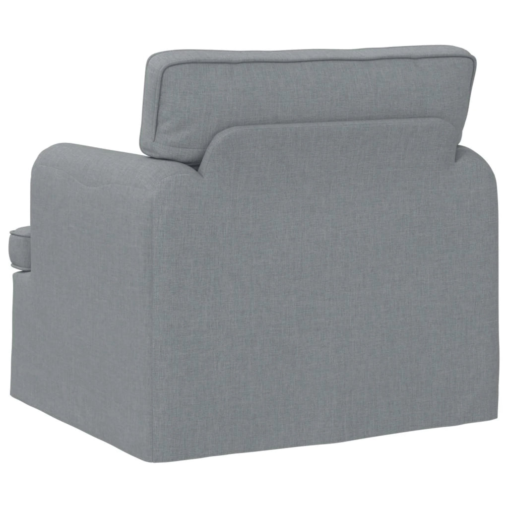 Divano Grigio chiaro 84 x 80 x 85 cm Tessuto
