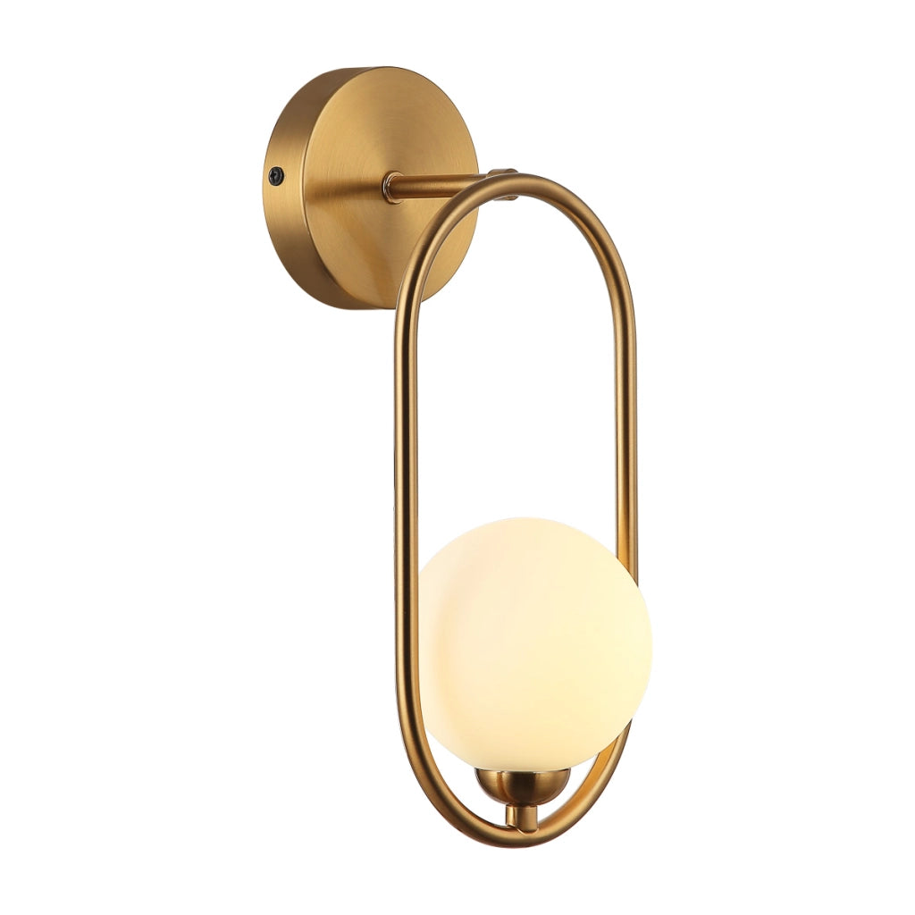 Applique moderna bronzo anticato ovale G9 1L Italux