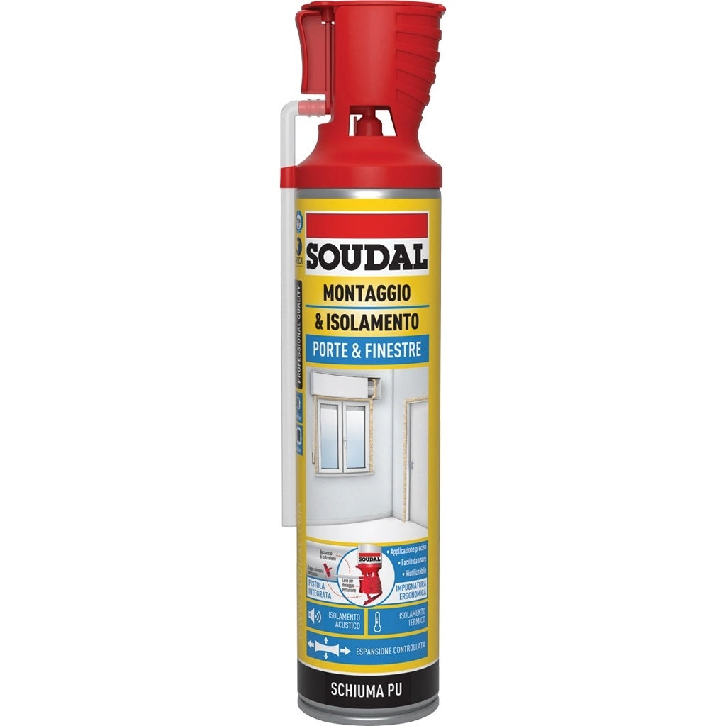 SCHIUMA POLIURETANICA PORTE-FINESTRE 600ML.