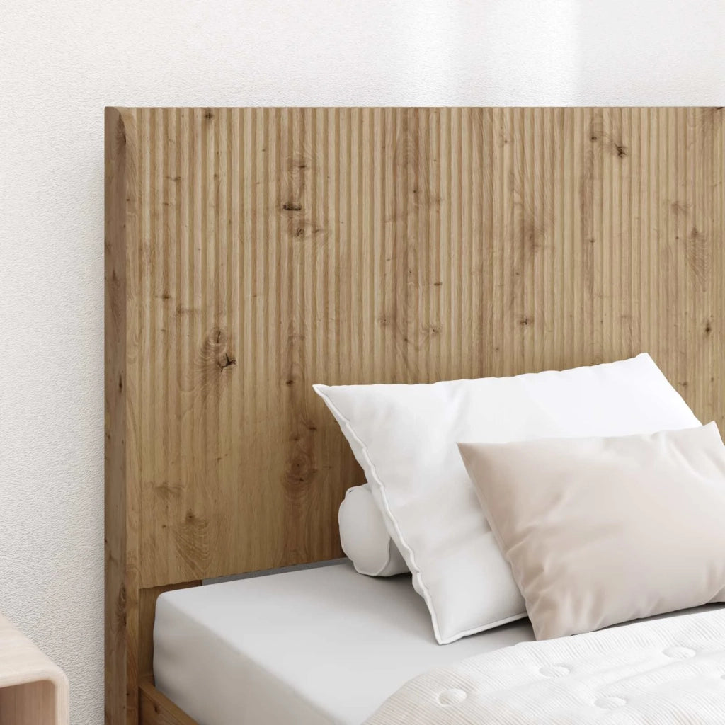 Letto singolo | Letto per adulti | Struttura del letto con stoccaggio e testata Rovere Artigianale