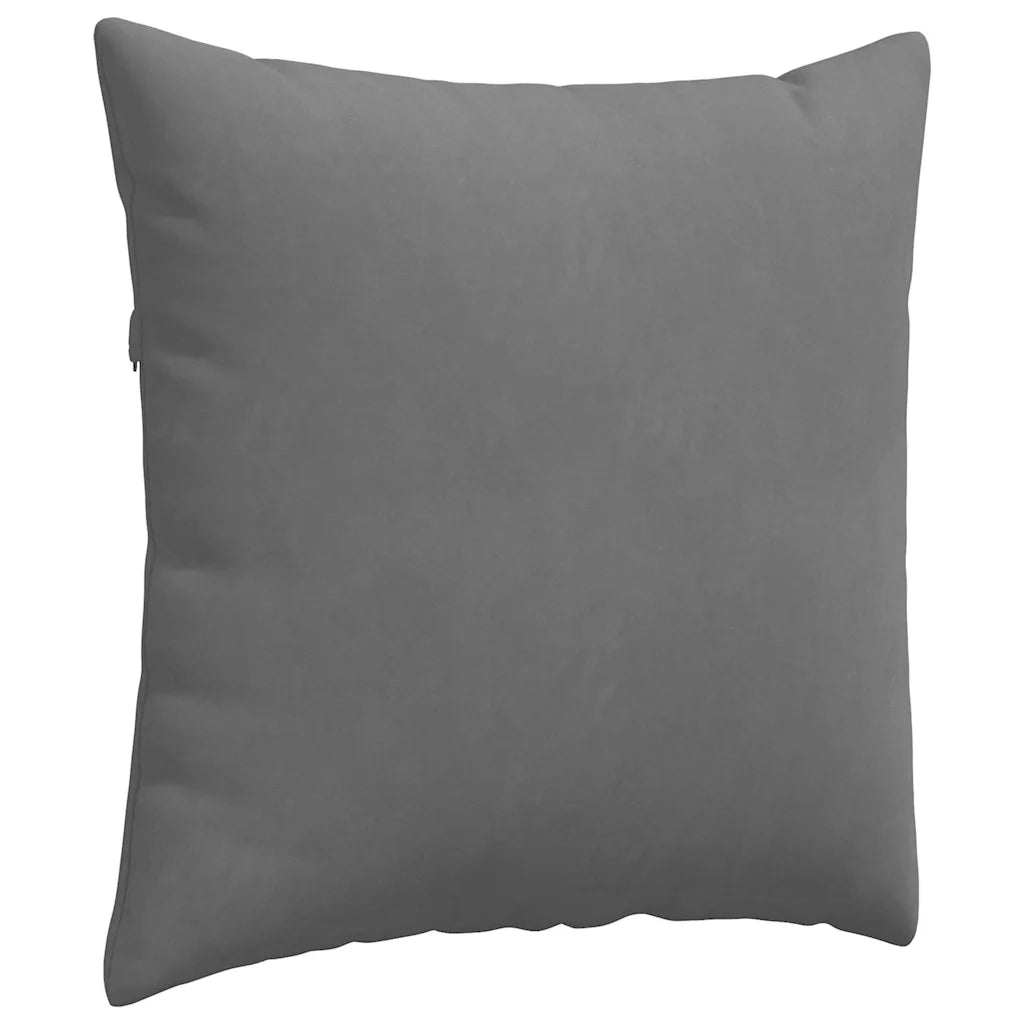 Cuscini da Divano 2 pz-Set di 2 Cuscini per Sofa Grigio scuro 80 x 80 cm Tessuto 846972