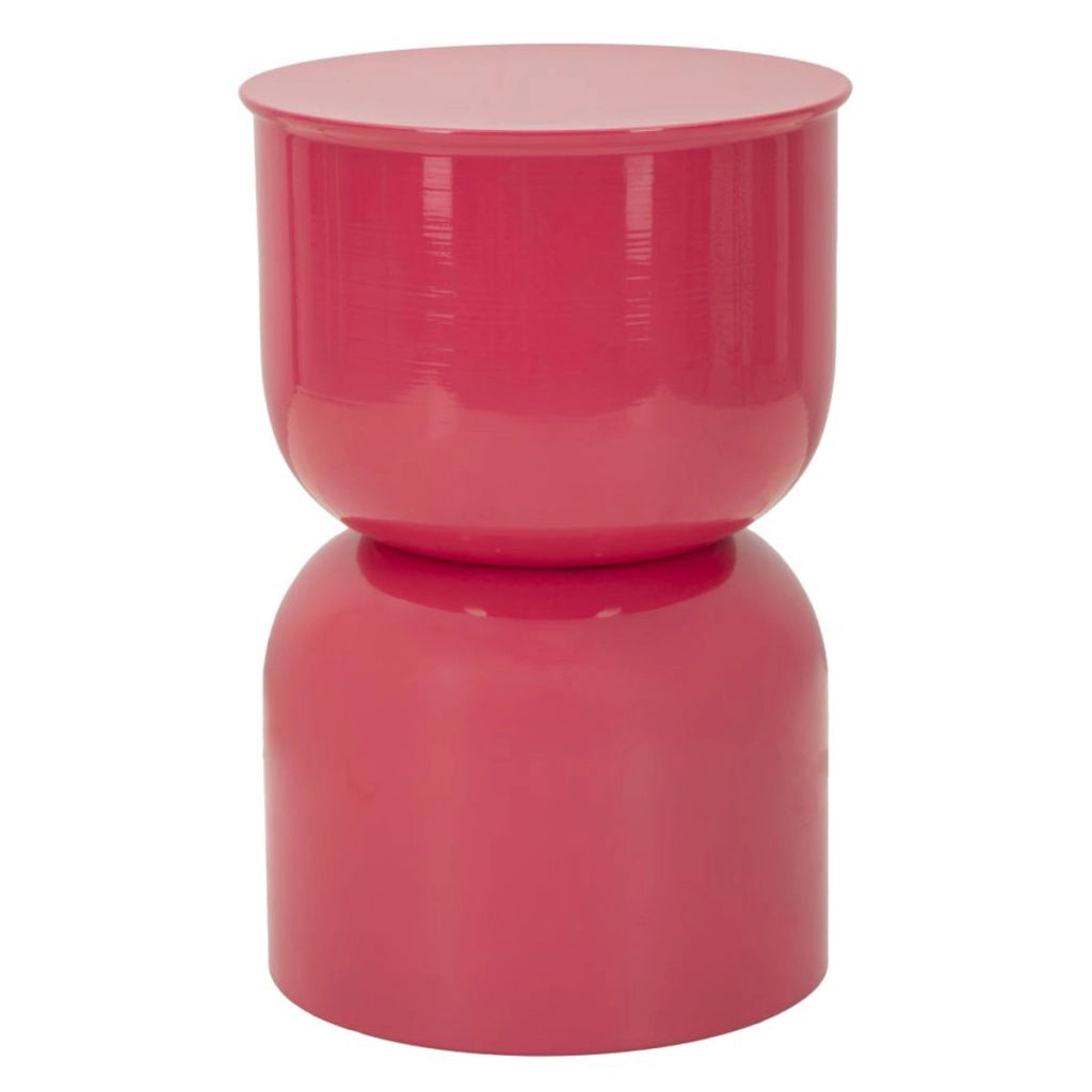 Tavolino VKH1080, Rosa, Metallo, 31x31x46 cm