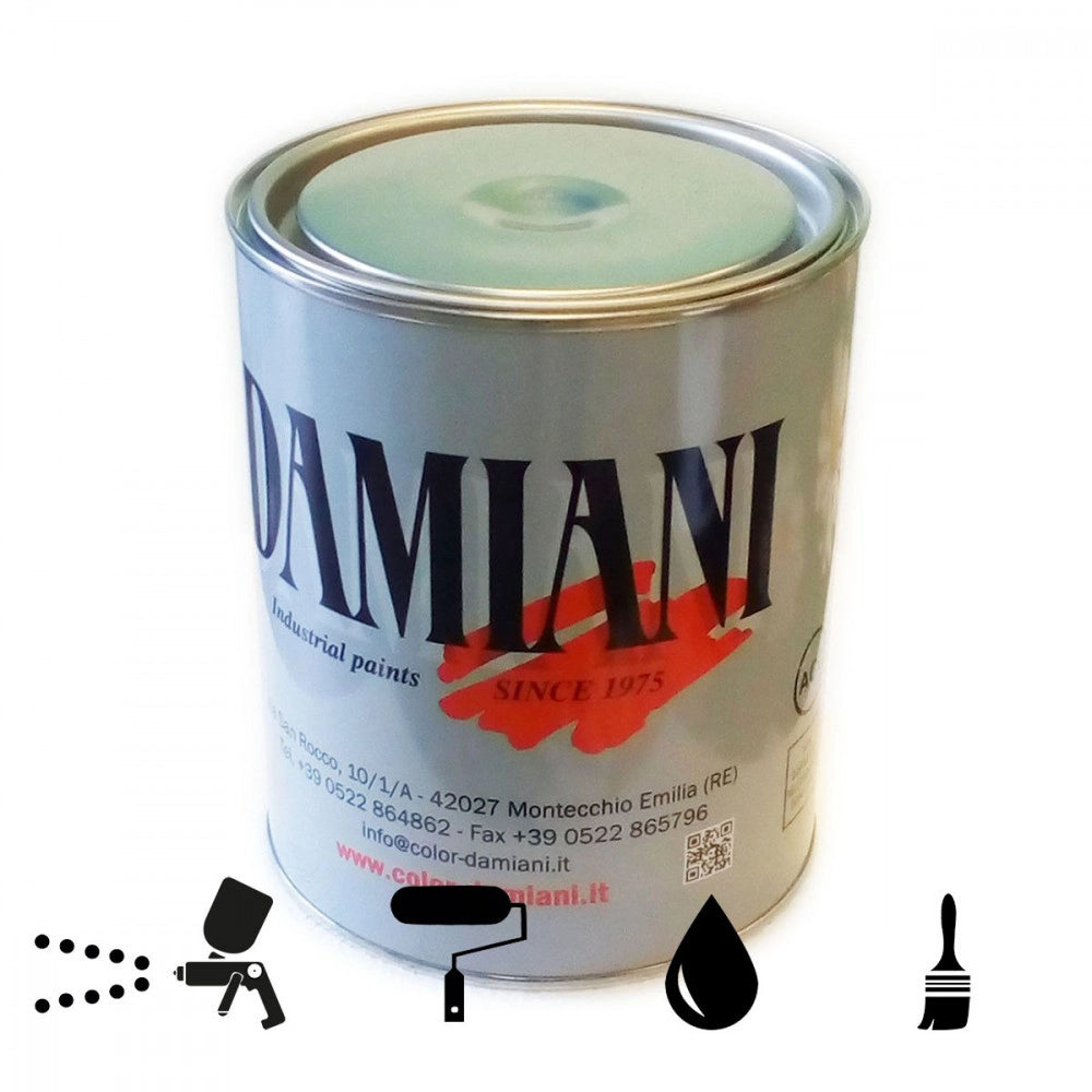 Damiani 5kg netto fondo protettivo antiruggine per ferro, colori bianco - ral 9003