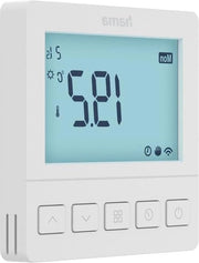 Termostato di pavimento per camera - Display LCD programmabile - Casa intelligente - Android iOS Alexa Assistente Google Siri - Bianco