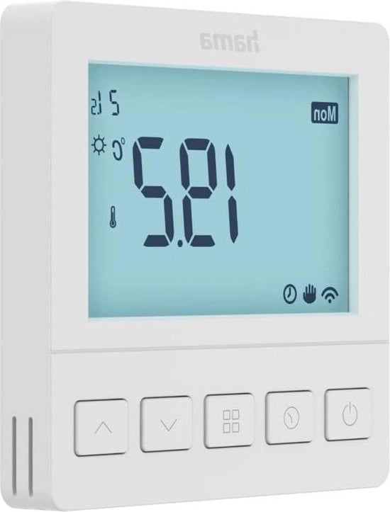 Termostato di pavimento per camera - Display LCD programmabile - Casa intelligente - Android iOS Alexa Assistente Google Siri - Bianco
