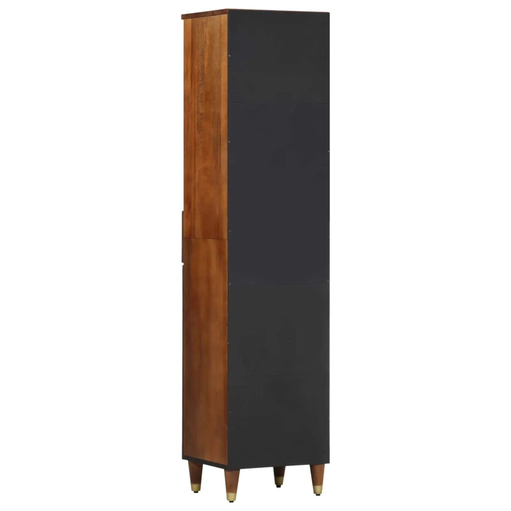 Mobile da Bagno con cassetto marrone ambrato 38 x 33 x 160 cm 4018758