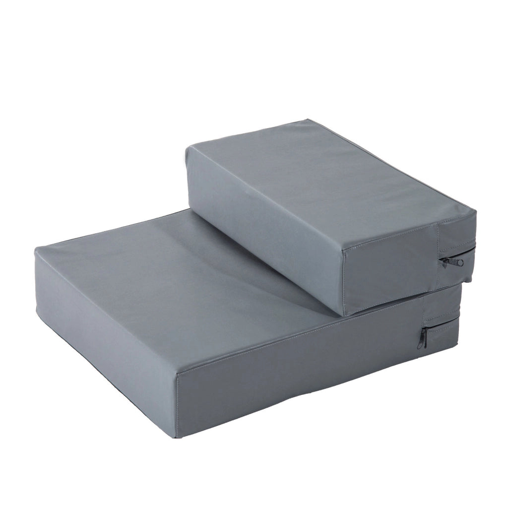 Scala per animali domestici pieghevole 2 gradini ¨C Minimal ¨C Grigio 20 cm