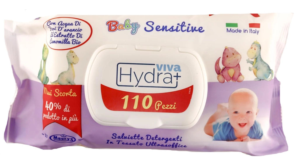 HYDRA VIVA+ SALVIETTE DETERGENTI BABY SENSITIVE 110 PZ