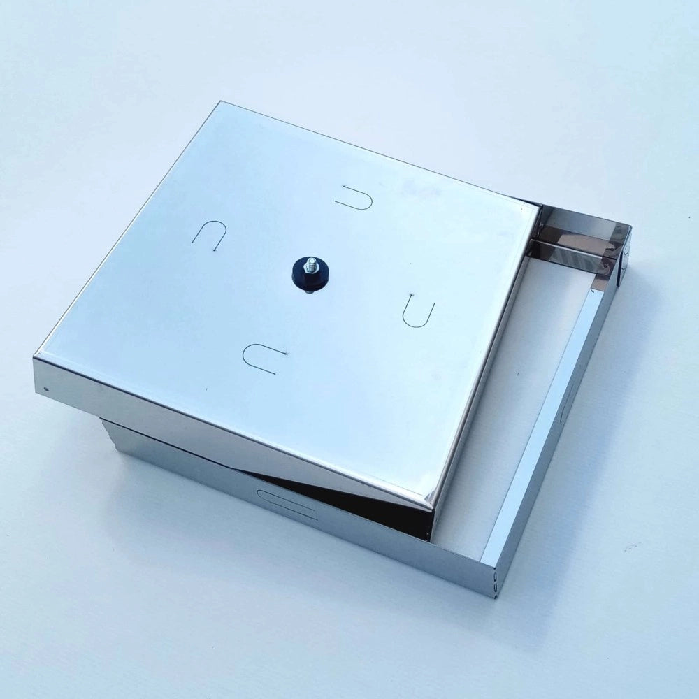 Sigillo 630 x 630 x h 50mm chiusino di acciaio inox leggero da riempimento