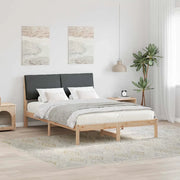 Struttura del Letto marrone e grigio scuro 140 x 190 cm