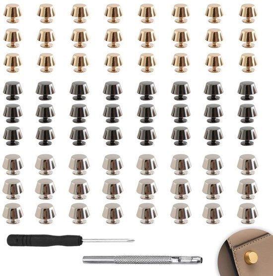 Nageli per legno 72 pezzi - chiodi a testa piatta - anticorrosione - con chiave a stella - per artigianato DIY
