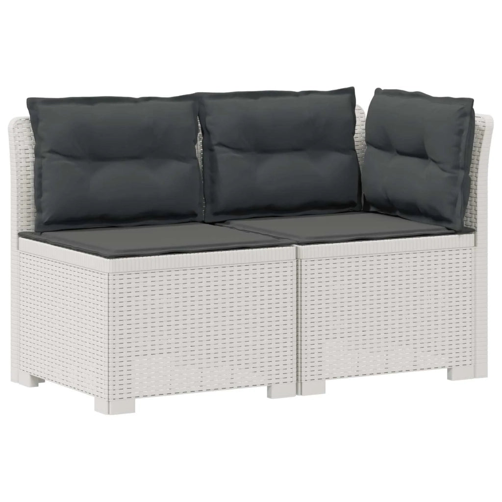 Divano da esterno-Divano da Giardino a 2 Posti con Cuscini Aspetto Rattan PP 308631