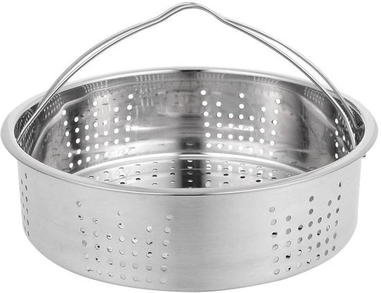 ONF3 - Insetto in acciaio inossidabile a vapore - Cestello a vapore per verdure - Utensili da cucina sostenibili - 22,5 cm - Adatto per dim sum e carne - Ideale per lo stufato