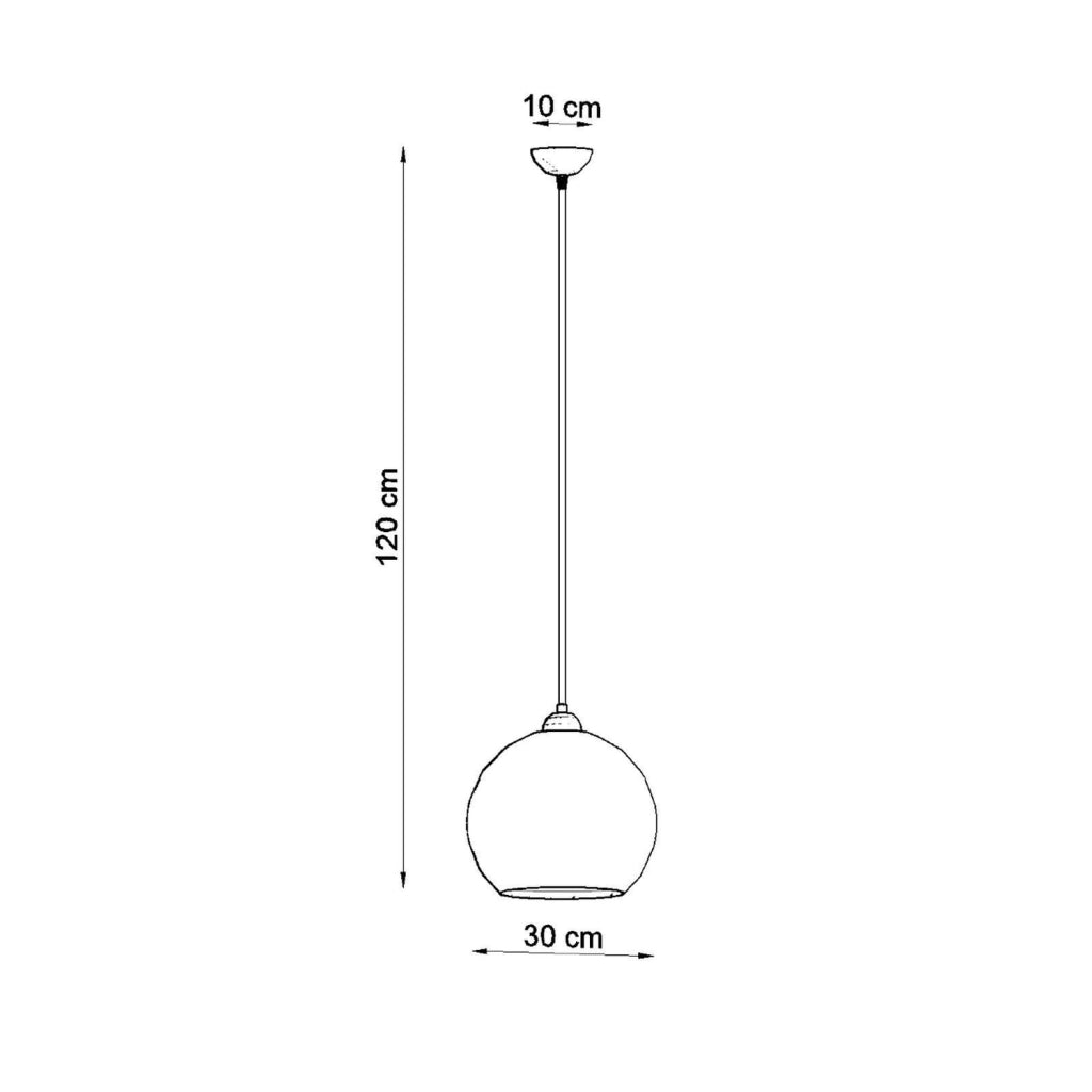 Lampada a sospensione BALL rosso