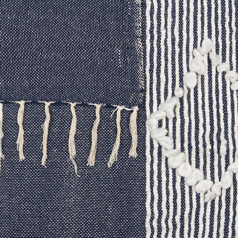 Coperta Blu plaid 130 x 155 cm Copriletto in stile Boho moderno