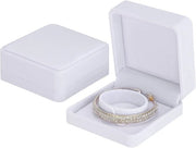 Set di Cinture in Pelle di Velluto - Lot di 2 per Gioielli, Matrimonio, Fidanzamento, Compleanni e Anniversari - Organizzatore Classico