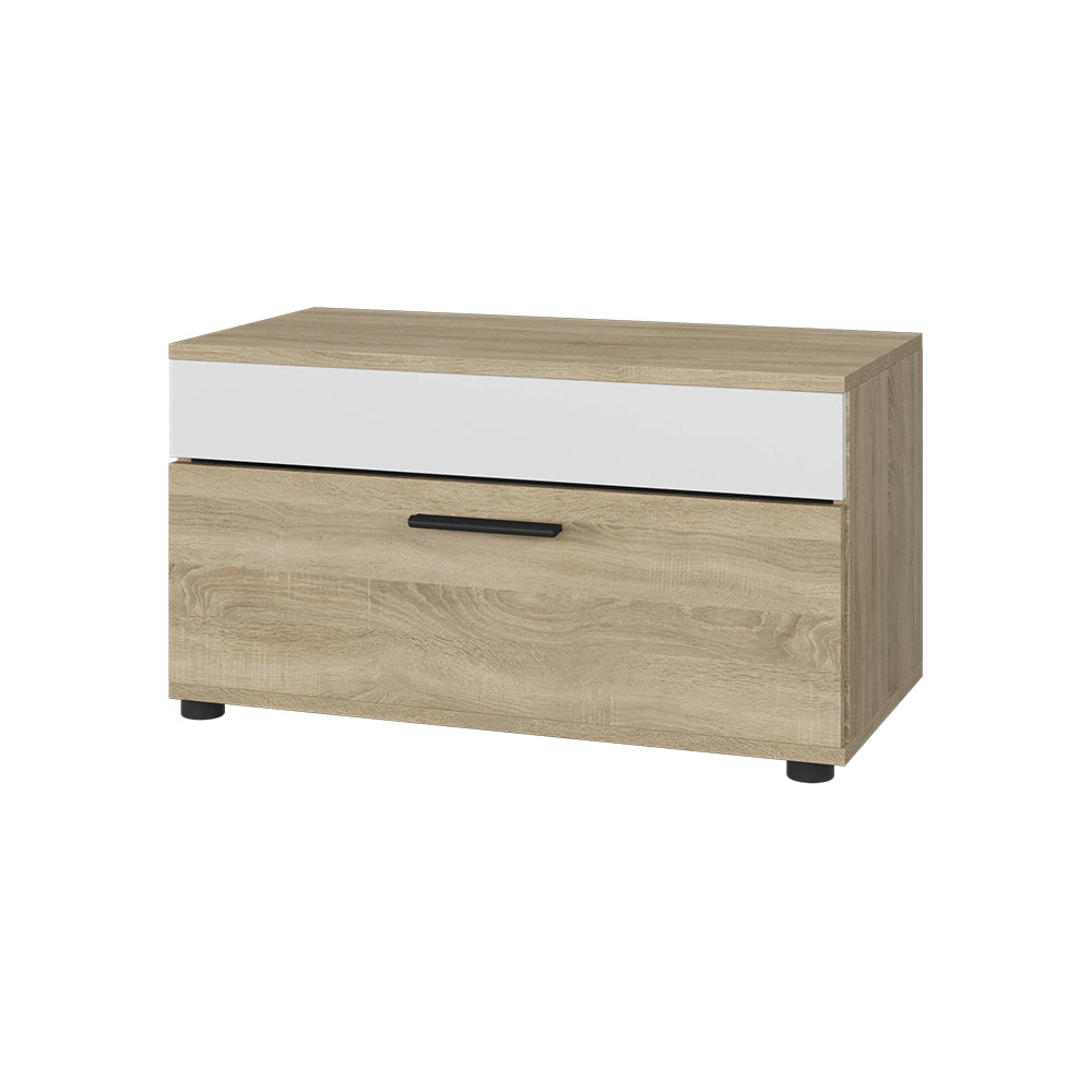 Vicco Scaffale Sonoma/Bianco 70.8 x 38.9 cm con porta a battente
