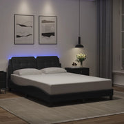 Giroletto con LED senza Materasso Zadar Nero 140x190 cm