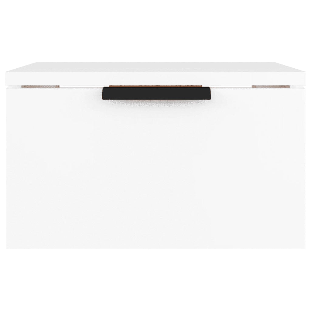 Comodino a Muro Bianco 34x30x20 cm 811376
