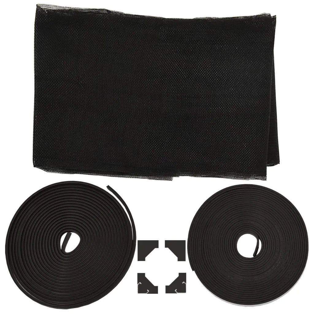 Zanzariera Magnetica per Finestre Antracite 120x140 cm 153854